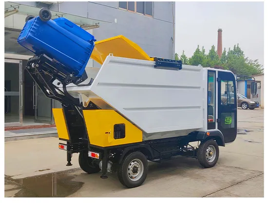 Garbage Can Lifting Collection Truck Hydraulics Type Tail Unloading Garbage Truck