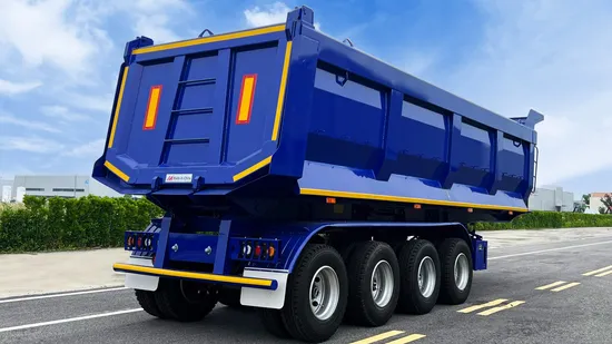 High Quality Steel New Tipper Truck Transporter 30/40/45/50FT U Shaped Dump Cargo Semi Trailer