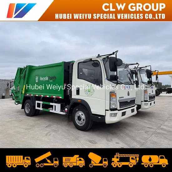 Waste Management Read Loader Compactor Compressed Garbage Truck for Cambodia