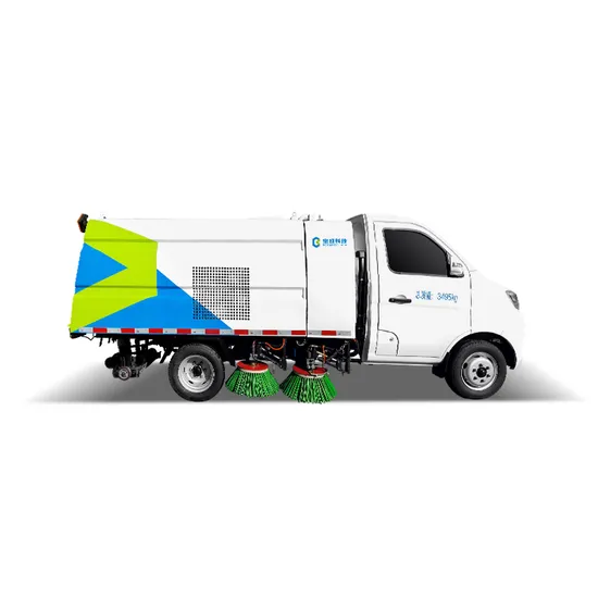 High Efficiency Street Sweeper Truck With Specialized Devices And Guardrails For Road Cleaning