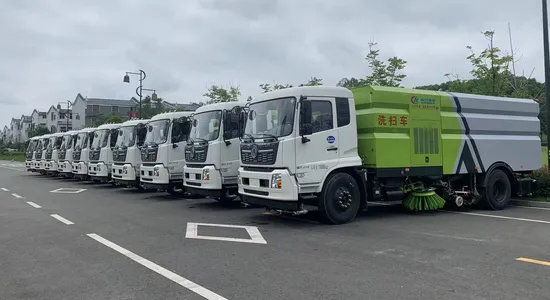 9m3 Clean Water Tank and 7m3 Waste Water Tank High Pressure Sweeping Truck Road Sweeper Truck