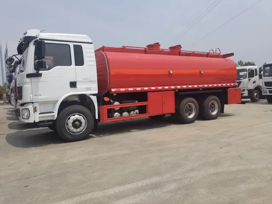 Shacman 6X4 Euro 5 Red 20cbm Large Capacity Oil Tank Fuel Tanker Truck 