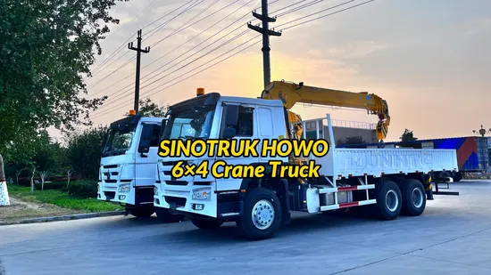 Sino Truck HOWO 10 Ton Construction Telescopic Boom Truck Mounted Crane 