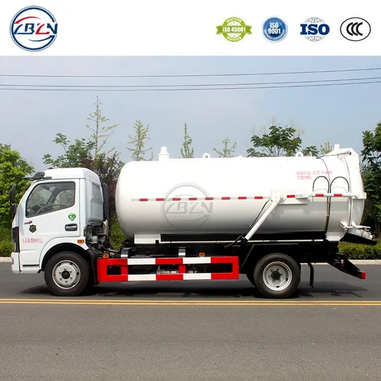 Dongfeng 10 Cbm 8000L Mounted Honey Suckers Sewage Vacuum Tanker Truck with Low Price 