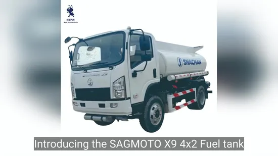 Sagmoto X9 4X2 Fuel Tank Truck with Cummins Engine Fuel Tanker 